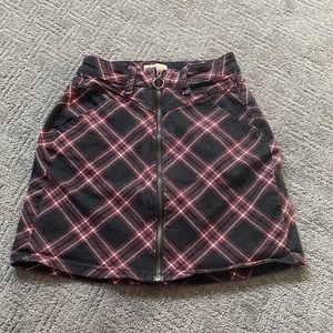 SO Plaid High Rise Skirt Size 0